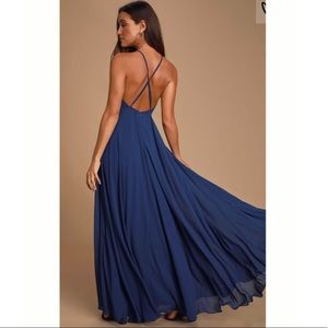 Lulu's Dresses - Mythical Kind of Love Navy Blue Maxi Dress Lulu's Dresses - Mythical Kind of Love Navy Blue Maxi Dress